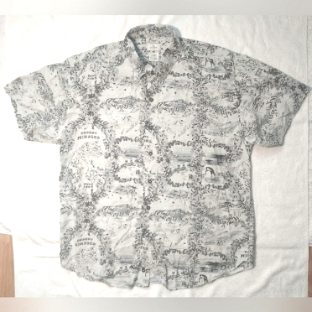 Ben ETRO ESS Italian Short Sleeve Camp Hawaiian Graphic Summer Button Up Shirt